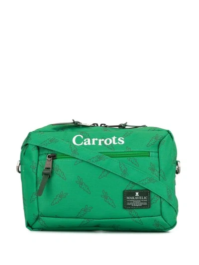 Makavelic Logo Print Pouch Bag In Green