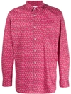 Comme Des Garçons Shirt Paisley-print Shirt In Red