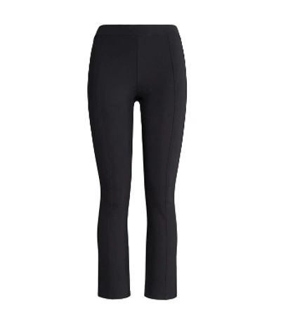 Tory Sport Tory Burch Tech Ponte Cropped Flare Pants In Sport Black