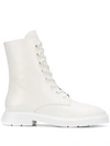 Stuart Weitzman Mid-calf Cargo Boots In White