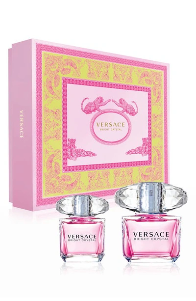 Versace Bright Crystal Eau De Toilette Set-$155 Value In  Bright Crystal 3q Set