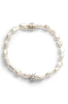 Anzie Boheme Labradorite Bead Bracelet In Baroque White