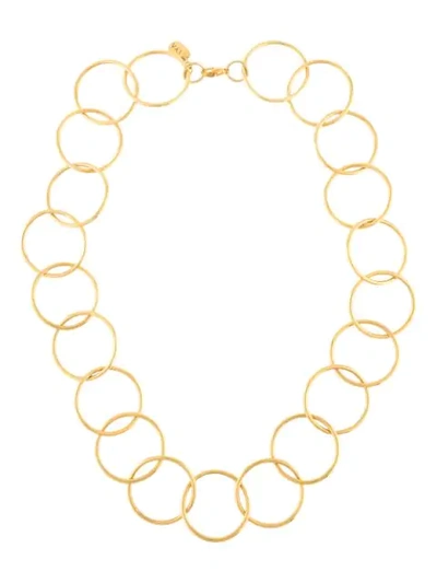Liya Hoop Chain Necklace In Gold