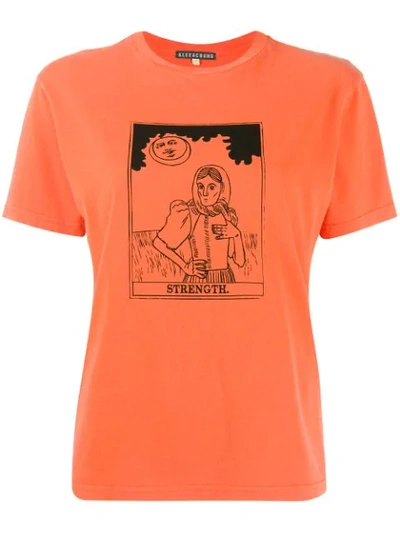 Alexa Chung Occult Boxy-fit T-shirt In Orange