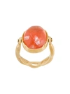 Goossens Cabochons Oval Ring In Gold