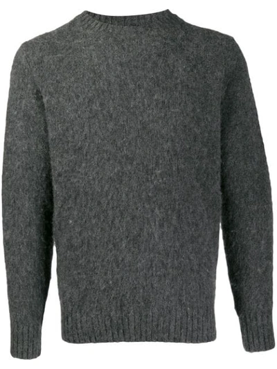 Aspesi Knitted Jumper In Grey