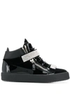 Giuseppe Zanotti Veron Crystal Mesh Sneakers In Black