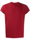 Rick Owens Drkshdw Colour Block T-shirt In Red