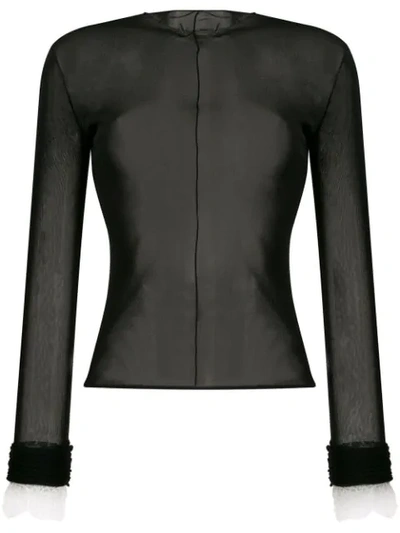 Philosophy Di Lorenzo Serafini Sheer Construction Jumper In Black