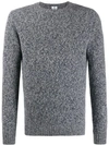 Borrelli Crew Neck Relaxed-fit Jumper In Grey