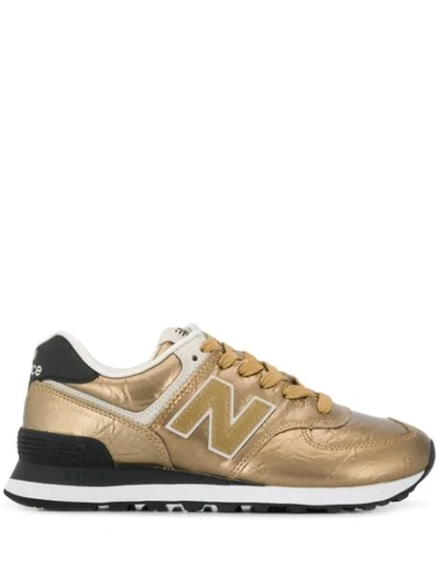 New Balance 574 Low-top Sneakers In Gold