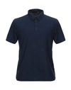 Roberto Collina Polo Shirts In Dark Blue