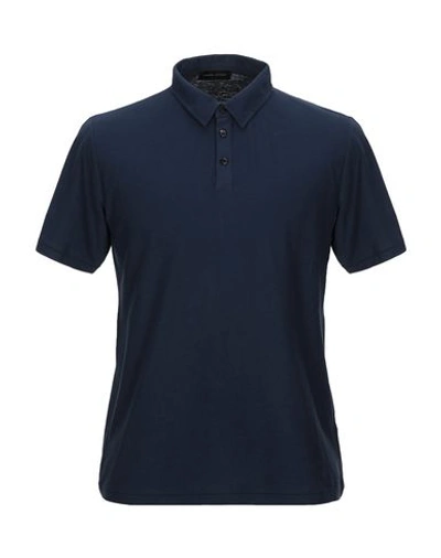 Roberto Collina Polo Shirts In Dark Blue