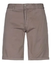 Sun 68 Man Shorts & Bermuda Shorts Lead Size 30 Cotton, Elastane In Grey