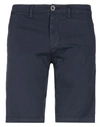 Macchia J Man Shorts & Bermuda Shorts Midnight Blue Size 33 Cotton, Elastane