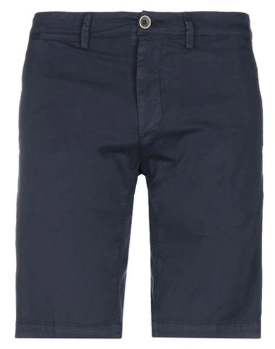Macchia J Man Shorts & Bermuda Shorts Midnight Blue Size 33 Cotton, Elastane In Blue