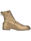 Guidi Back Zip Boots In Metallic