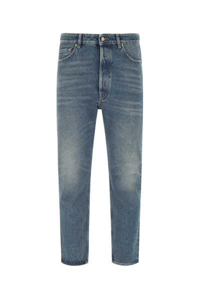 Golden Goose Medium Happy Stone Washed Jeans In Blue