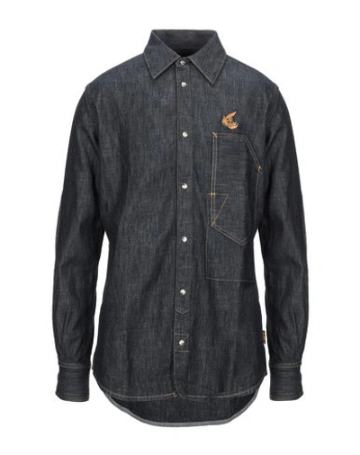 Vivienne Westwood Anglomania Denim Shirts In Blue