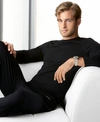 Calvin Klein Men's Loungewear, Micro Modal Pants In Black