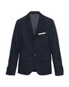 Grey Daniele Alessandrini Blazer In Dark Blue