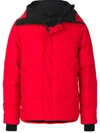 Canada Goose Hooded Padded Jacket In Red