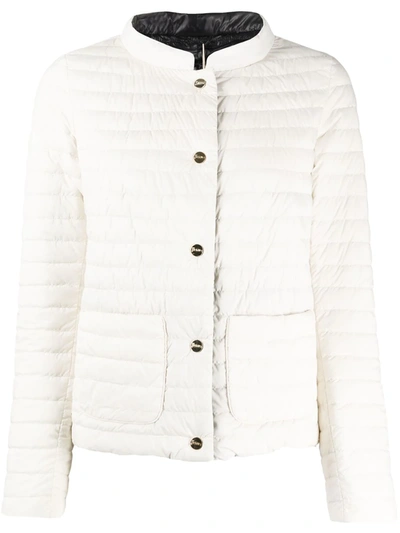 Herno Reversible Quilted Down Padded Jacket In White