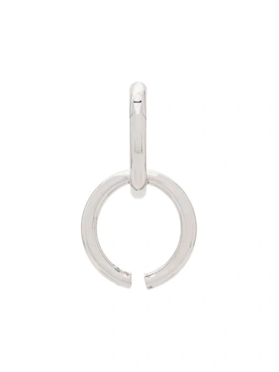 Alan Crocetti Loop Hole Earrings In Silver