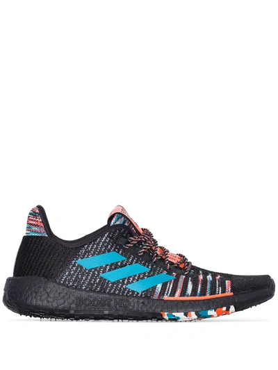 Adidas Originals Adidas X Missoni Multicoloured Pulseboost Low Top Trainers In Black