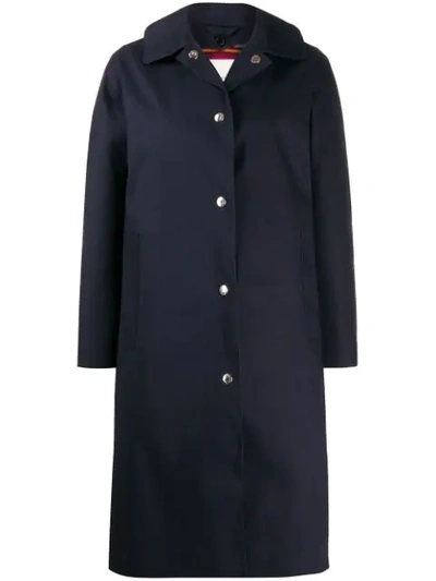 Mackintosh Fairlie Navy Bonded Cotton Coat | Lr-079d In Blue