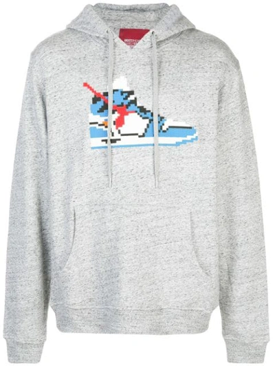 Mostly Heard Rarely Seen 8-bit True Blue Hoodie In Grey