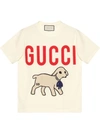 Gucci Lamb Print Cotton T-shirt In White