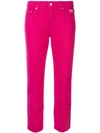 Msgm Slim Fit Trousers In Pink