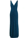 Missoni Metallic Crochet-knit Dress In Blue