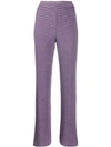 Missoni Knitted Metallic Flared Trousers In L500e