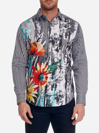 Robert Graham Field Of Gold Mixed Print Classic Fit Button-down Shirt In Multi