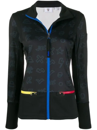 Rossignol Jc De Castelbajac Icons Climi Layered Zipped Top In Black