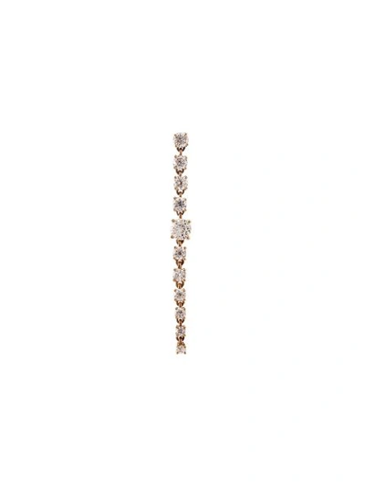 Anita Ko 18kt Rose Gold Rope Diamond Earrings