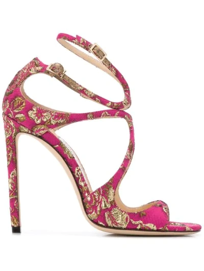 Jimmy Choo Lance 115mm Sandals In Pink