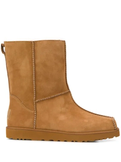 Ugg X Eckhaus Latta Interior Lined Boots In Brown