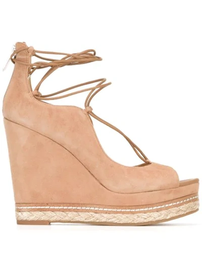 Sam Edelman Woman Harriet Suede Espadrille Wedge Sandals Tan In Camel