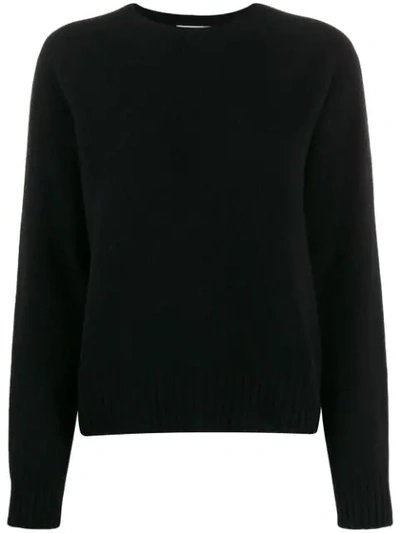 Ymc You Must Create Crew-neck Knit Sweater In Black
