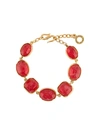 Goossens Gold-plated Cabochon Bracelet