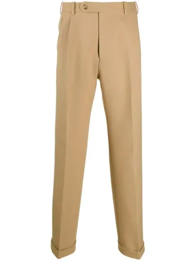 Gucci Tailored High-rise Trousers In Brown
