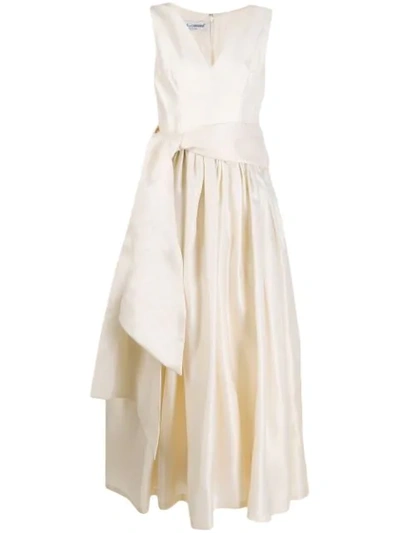 Pre-owned Dolce & Gabbana 2000s V-neck Gown In White