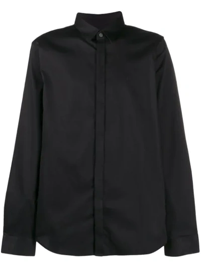 Armani Exchange Button Down Shirt In Black