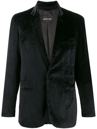 Pre-owned Giorgio Armani 1990s One-button Blazer In Black