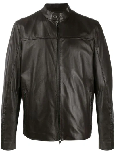 Michael Kors Une Amourette Leather Jackets In Brown