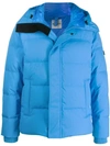 Kenzo Quilted Padded Jacket In Blue