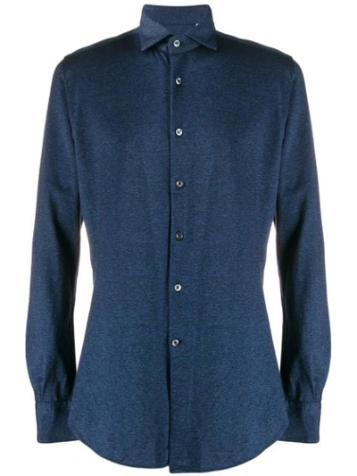 Glanshirt Woven Long Sleeved Shirt In Blue
